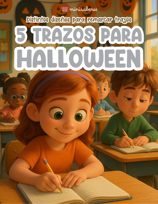 Láminas de trazos para imprimir GRATIS – Especial Halloween Minisaberes