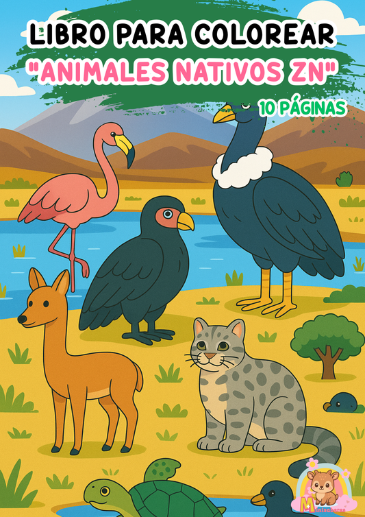 Libro para colorear - Animales Nativos (Zona Norte)