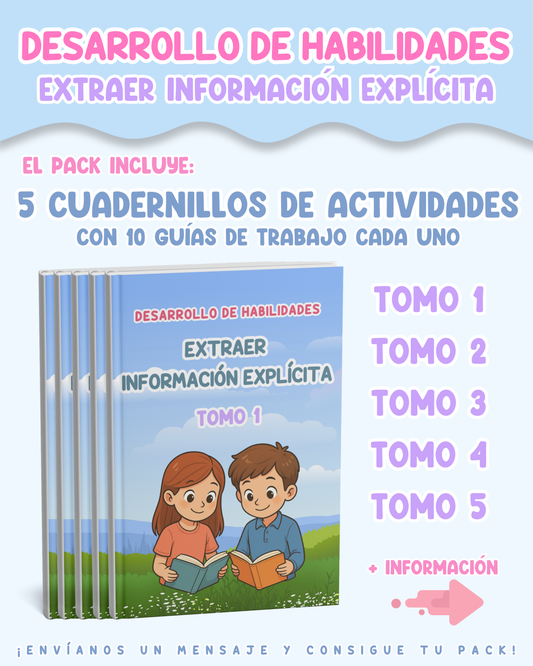 PACK Desarrollo de habilidades – Extraer Información Explícita