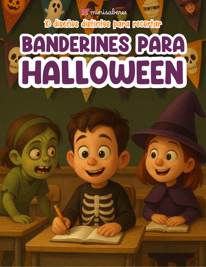 Banderines de Halloween para imprimir GRATIS – Especial Halloween Minisaberes