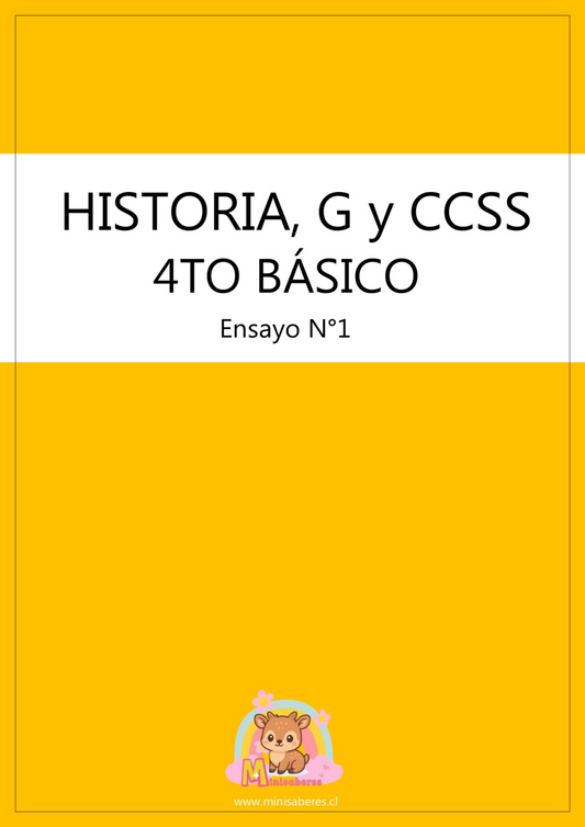 Ensayo SIMCE Historia 4° Básico – N°1