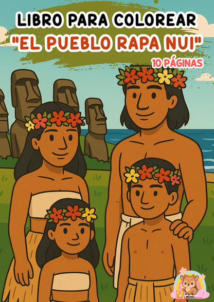 Libro para colorear - Pueblo Rapa Nui