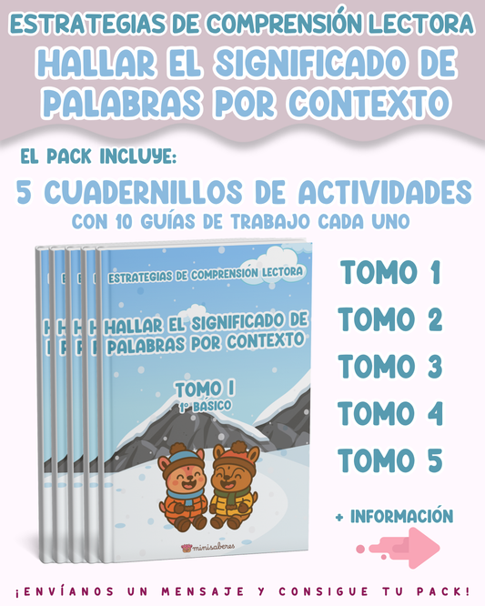 PACK Estrategias de comprensión lectora – Hallar el significado de palabras por contexto
