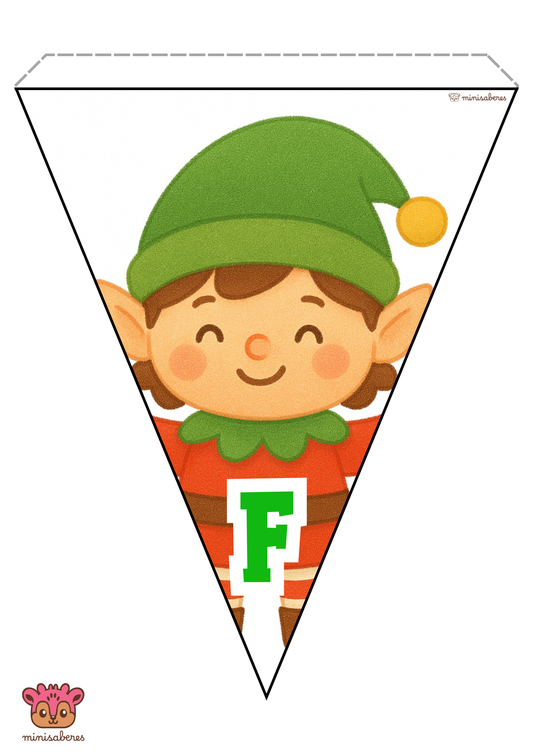 Banderín Feliz Navidad 1 – Decoración de aula | Minisaberes