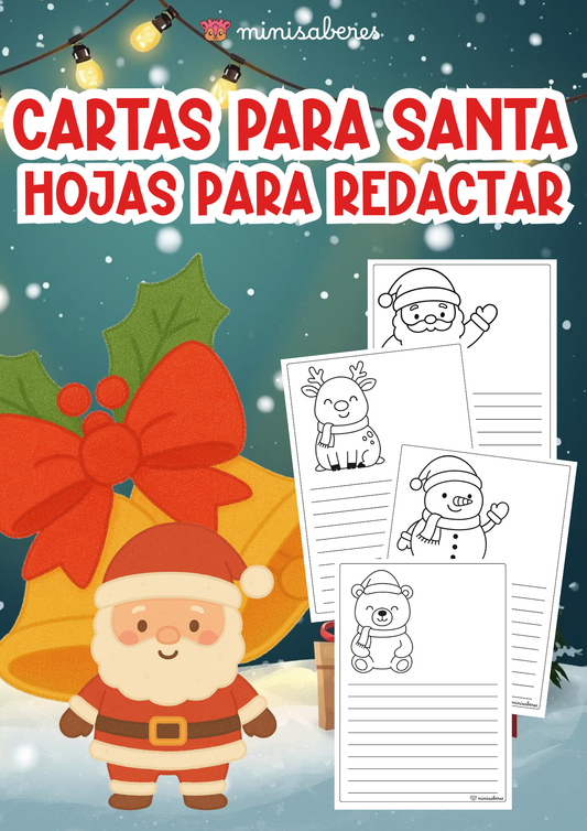 Cartas para Santa - Hojas para redactar | Minisaberes