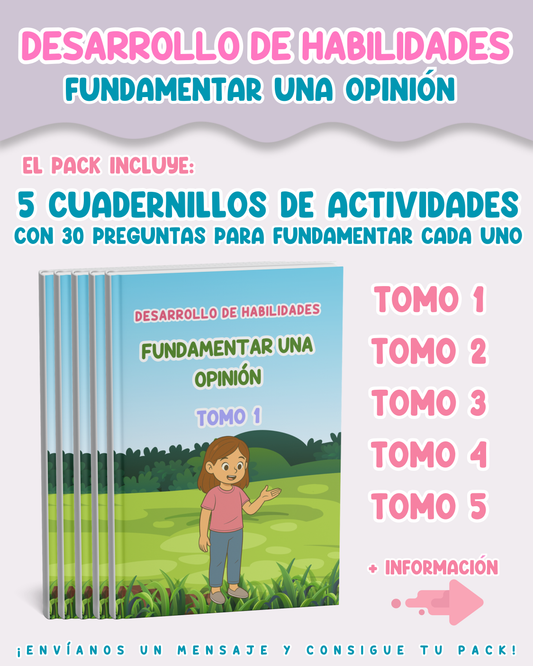 PACK Desarrollo de habilidades – Fundamentar una opinión
