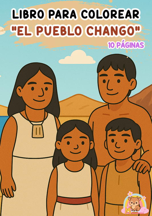 Libro para colorear - Pueblo Chango