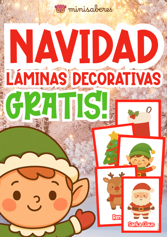 Láminas decorativas de Navidad – Recurso gratuito | Minisaberes