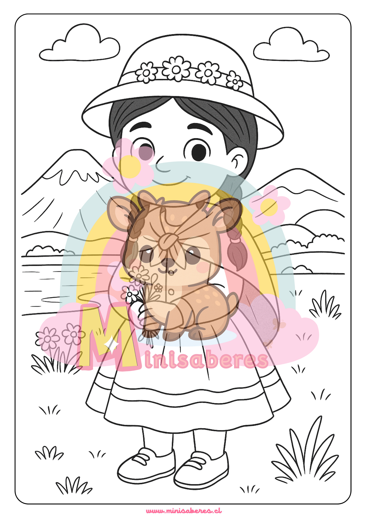 Libro para colorear - Pueblo Quechua