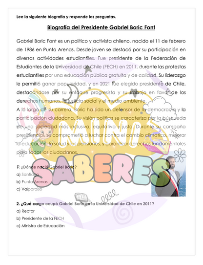 Evaluación Diagnóstica - Lenguaje y Comunicación (LyC) 5° básico