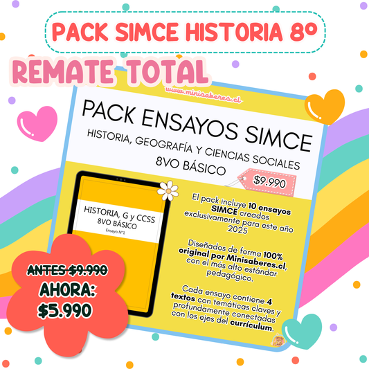 REMATE Ensayos SIMCE - Historia 8° básico