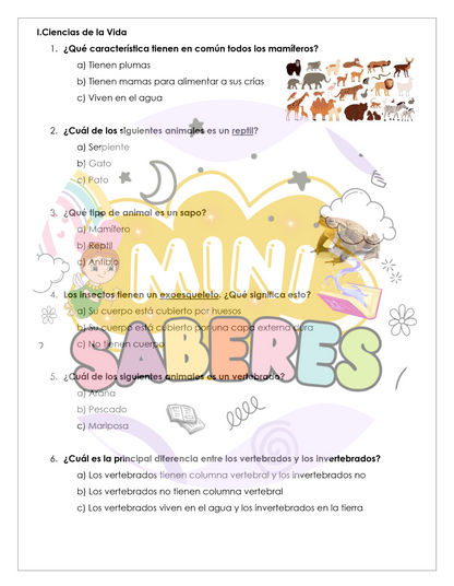 Evaluación Diagnóstica - Ciencias Naturales (CN) 3° básico