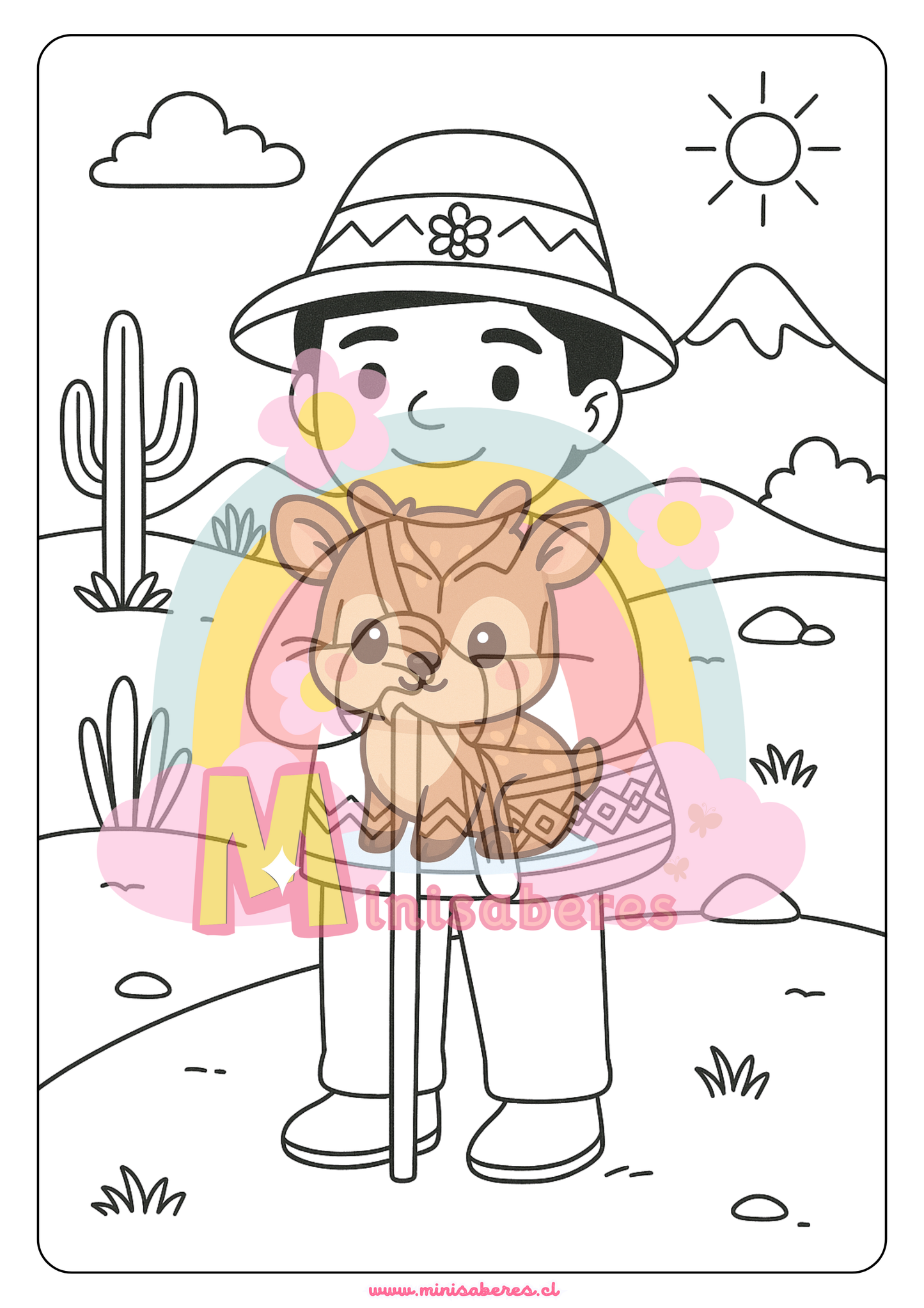 Libro para colorear - Pueblo Aymara