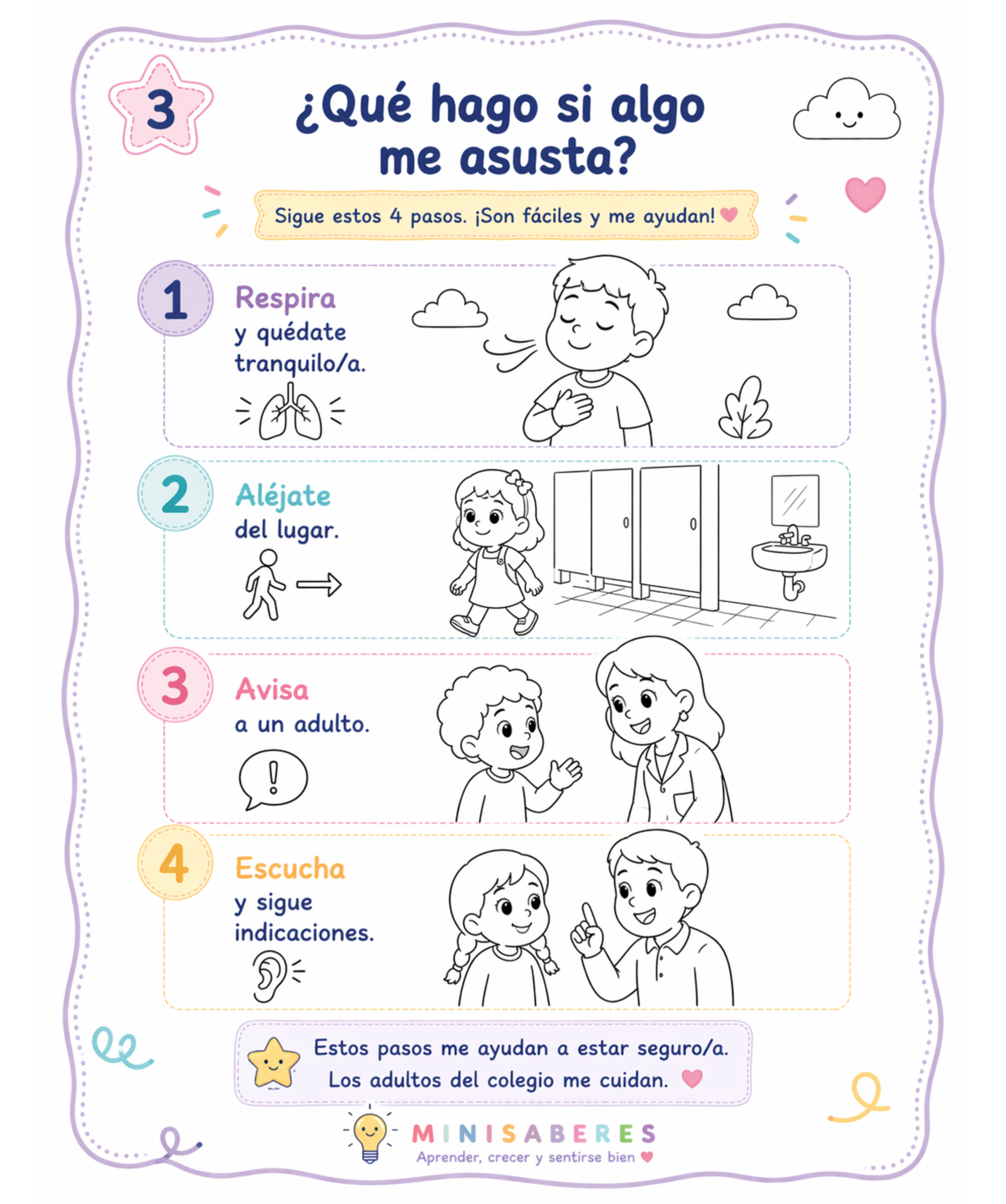 Sentirnos Seguras Mini cuadernillo para sentirse seguro/a en el colegio | Recurso emocio ...