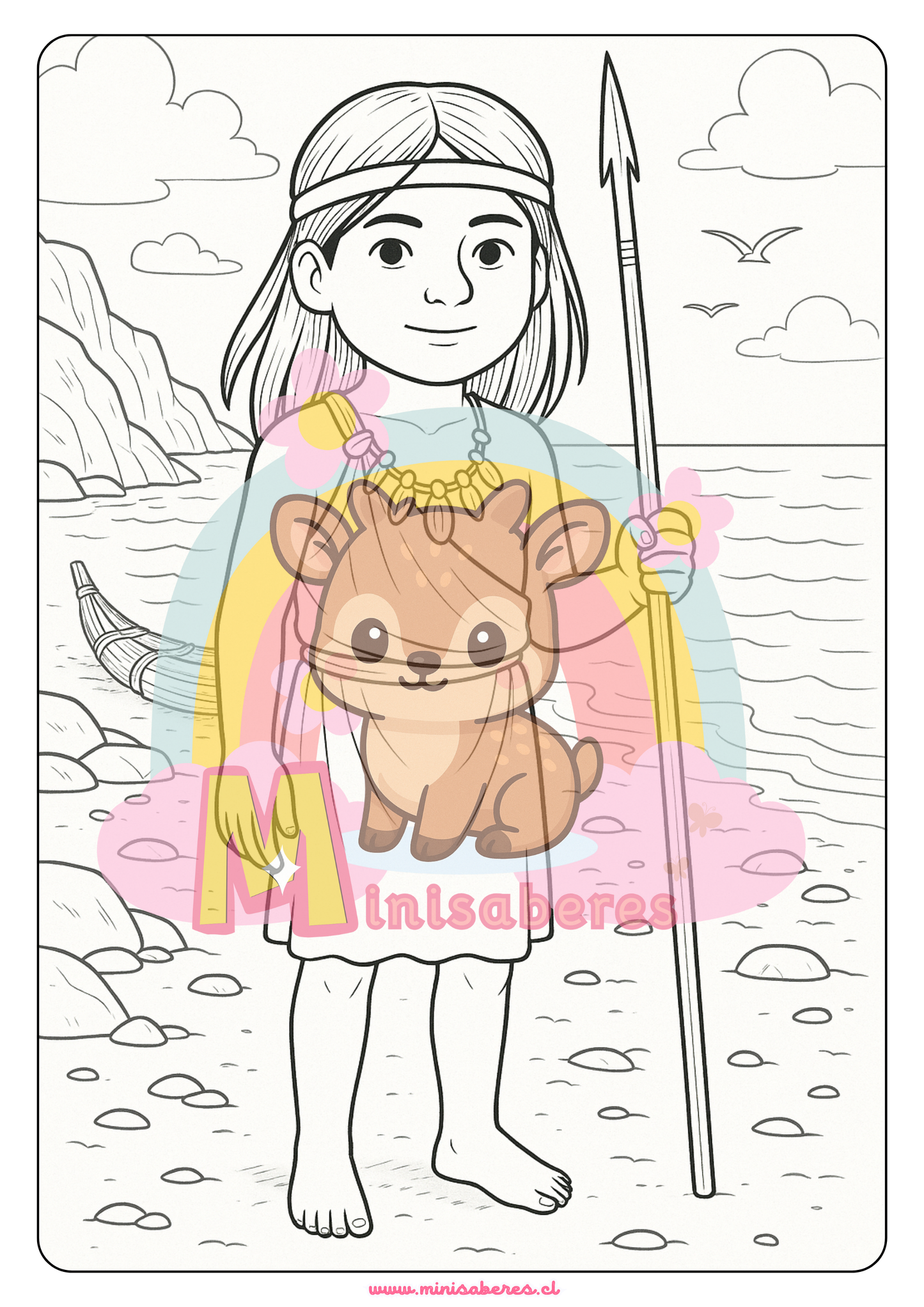 Libro para colorear - Pueblo Chango