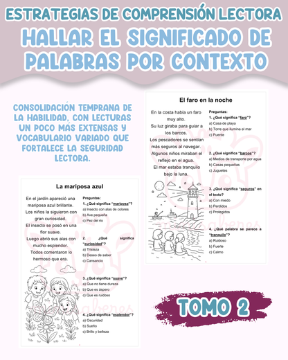 PACK Estrategias de comprensión lectora – Hallar el significado de palabras por contexto