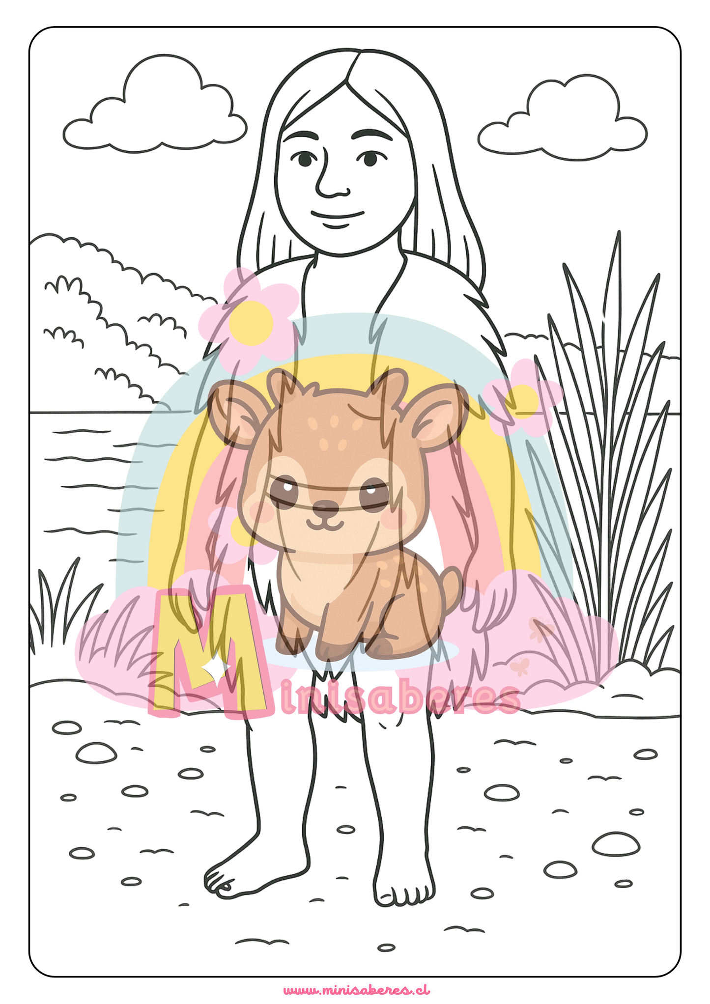 Libro para colorear - Pueblo Yagán