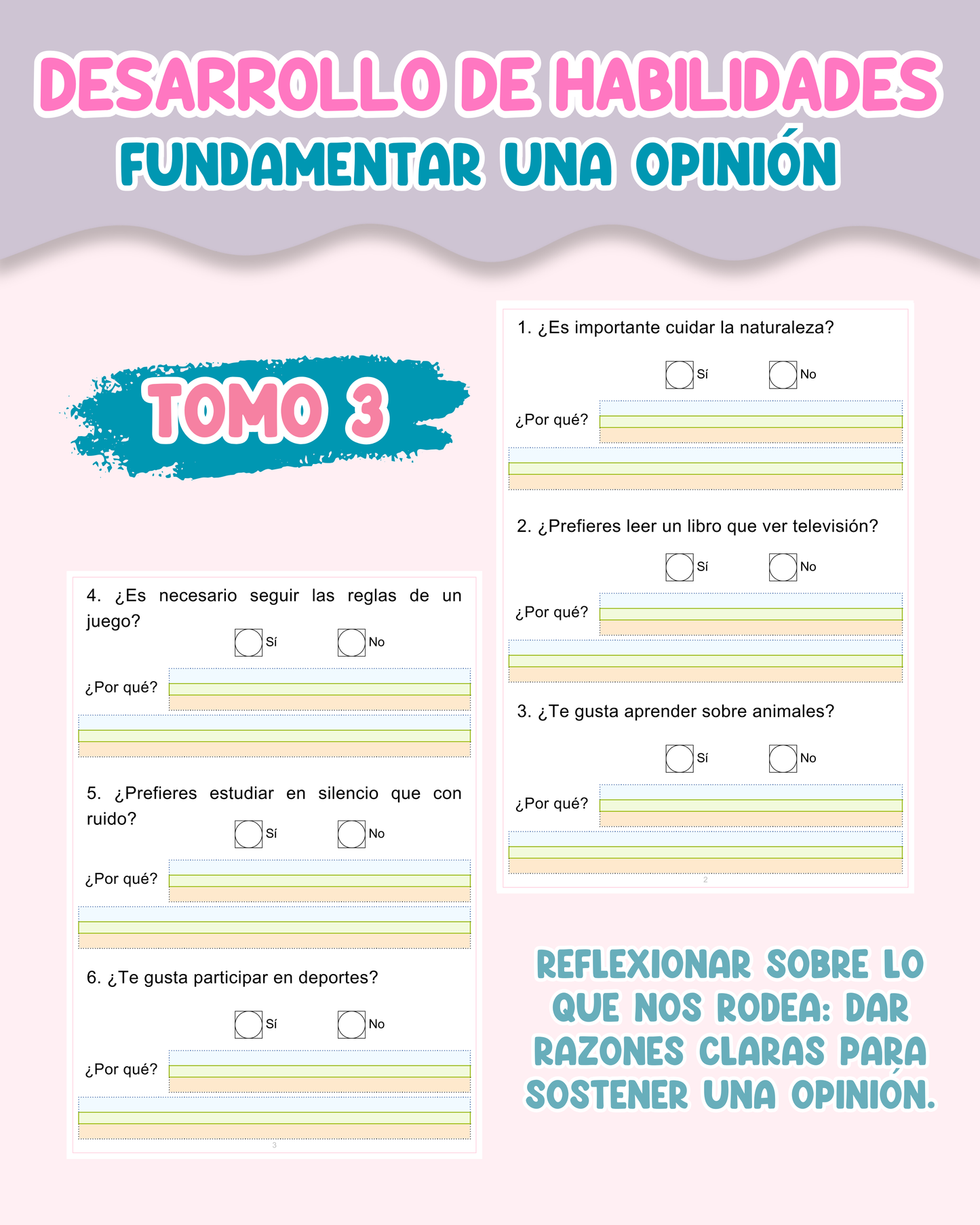 PACK Desarrollo de habilidades – Fundamentar una opinión