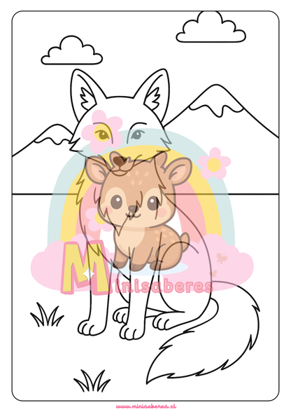 Libro para colorear - Animales Nativos (Zona Norte)
