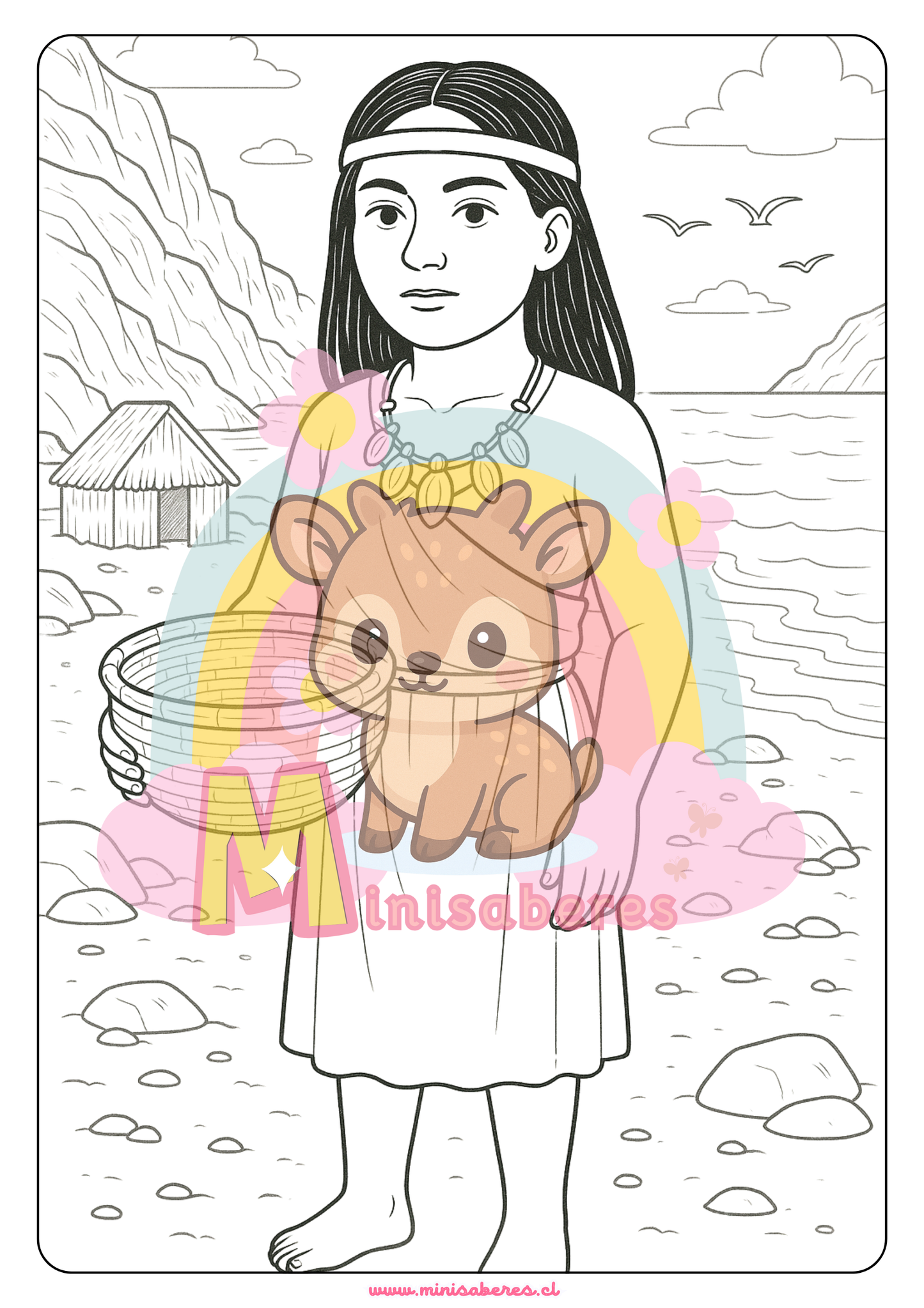 Libro para colorear - Pueblo Chango