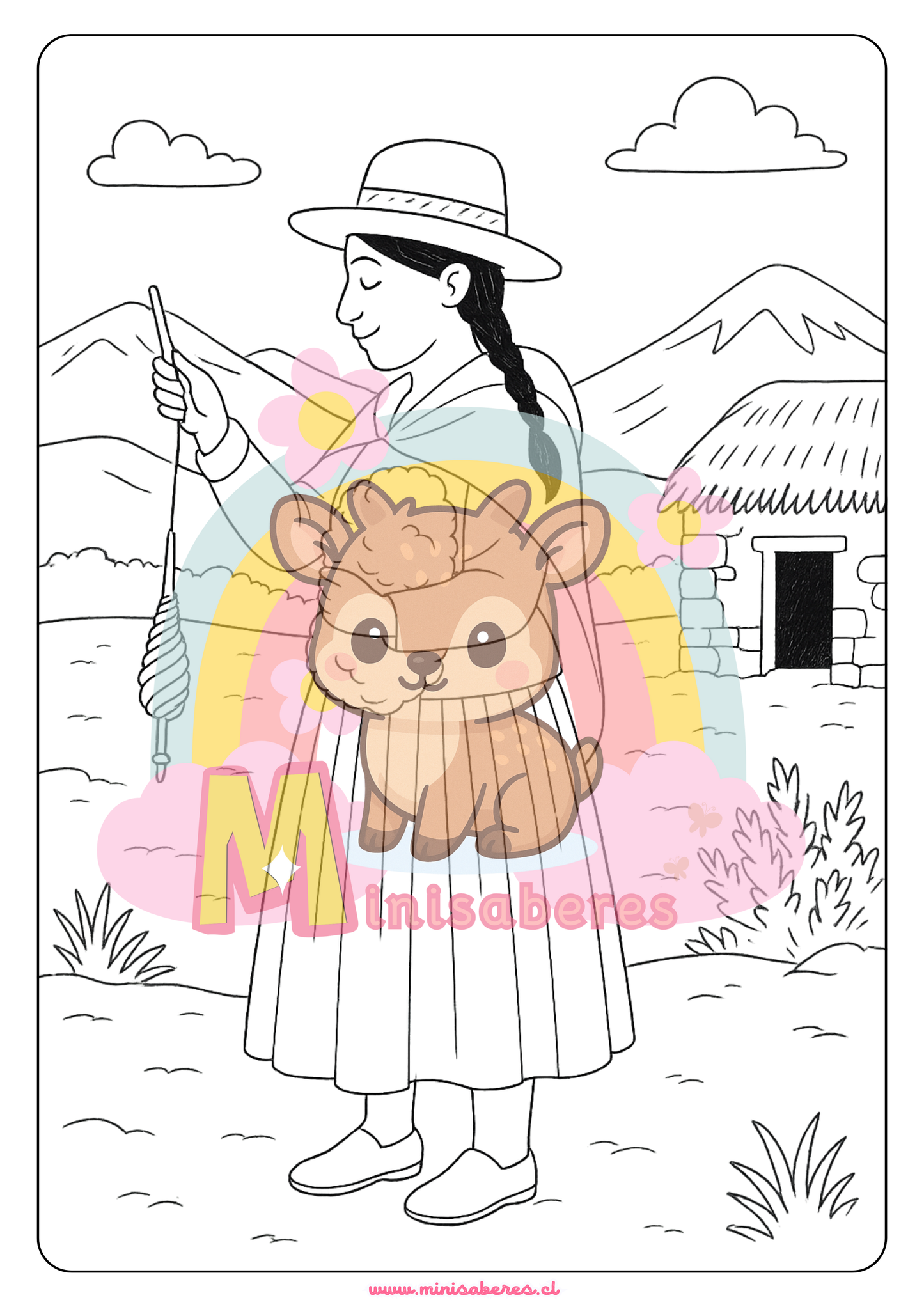 Libro para colorear - Pueblo Aymara