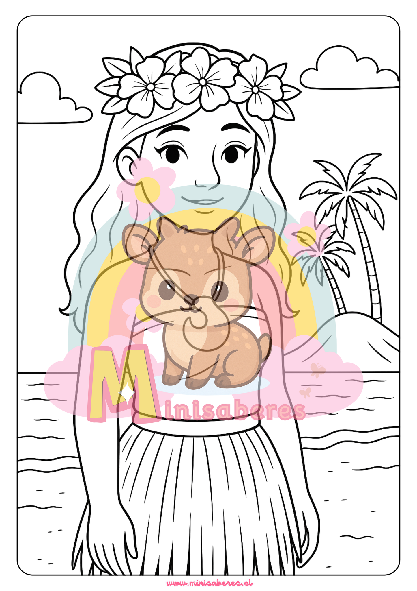 Libro para colorear - Pueblo Rapa Nui