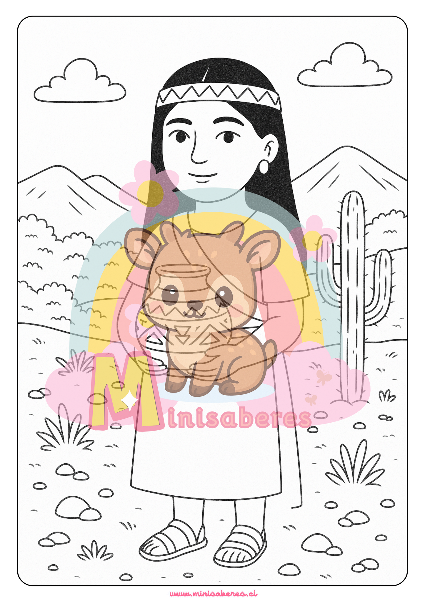 Libro para colorear - Pueblo Diaguita