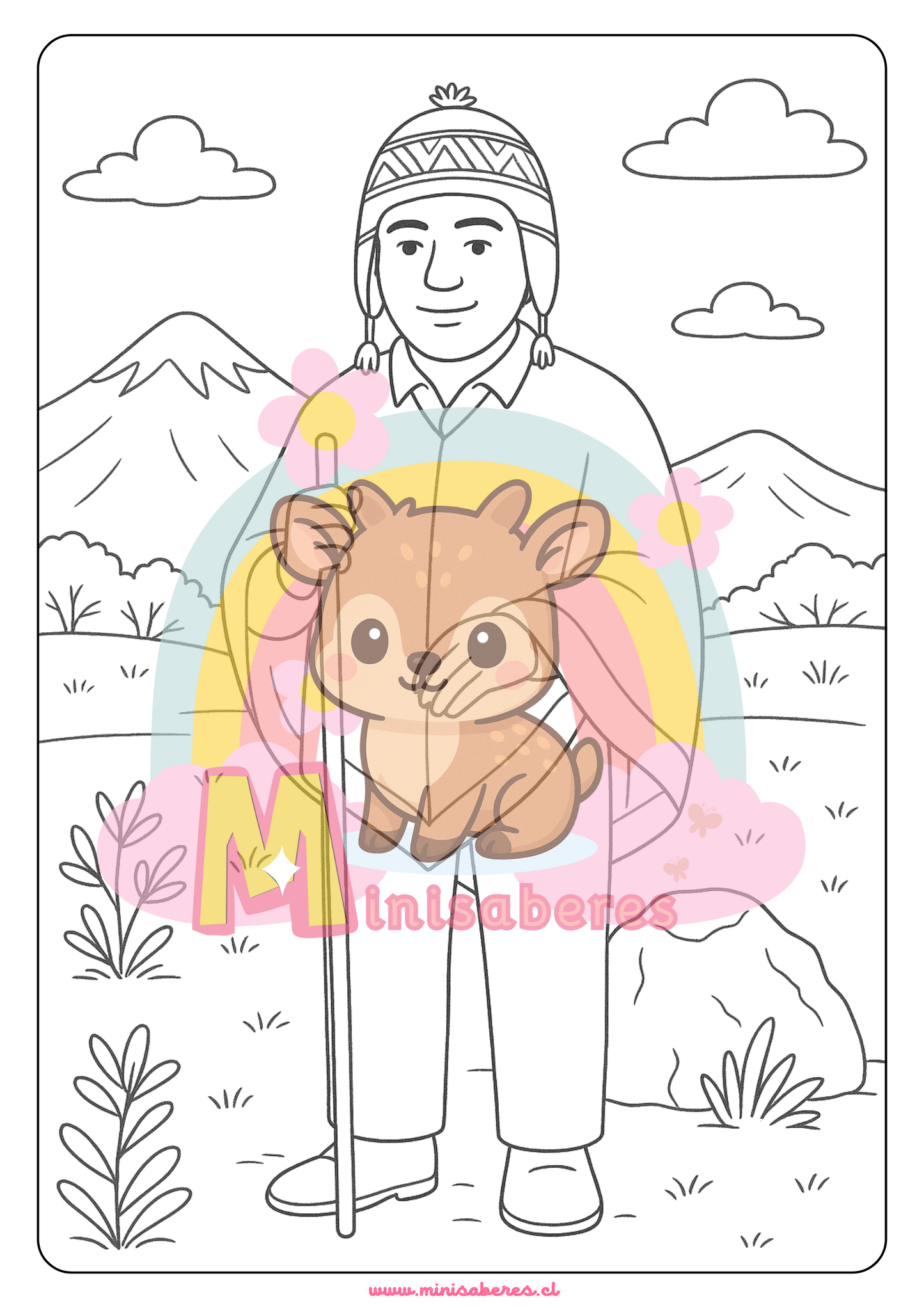 Libro para colorear - Pueblo Aymara