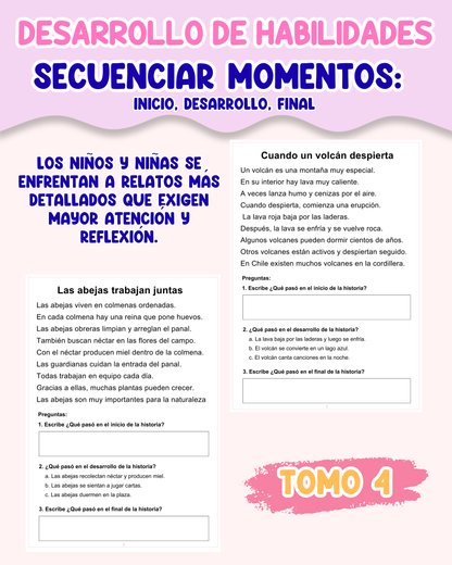 PACK Desarrollo de habilidades – Secuenciar momentos de un texto