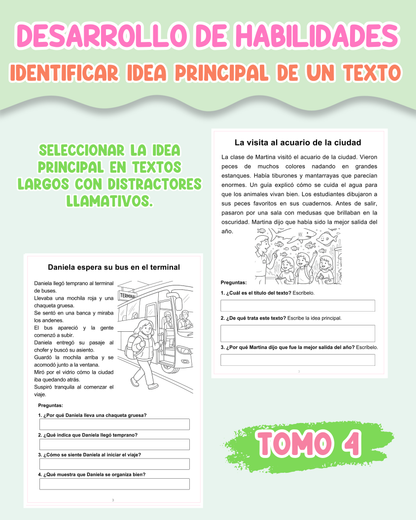 PACK Desarrollo de habilidades – Identificar la idea principal de un texto