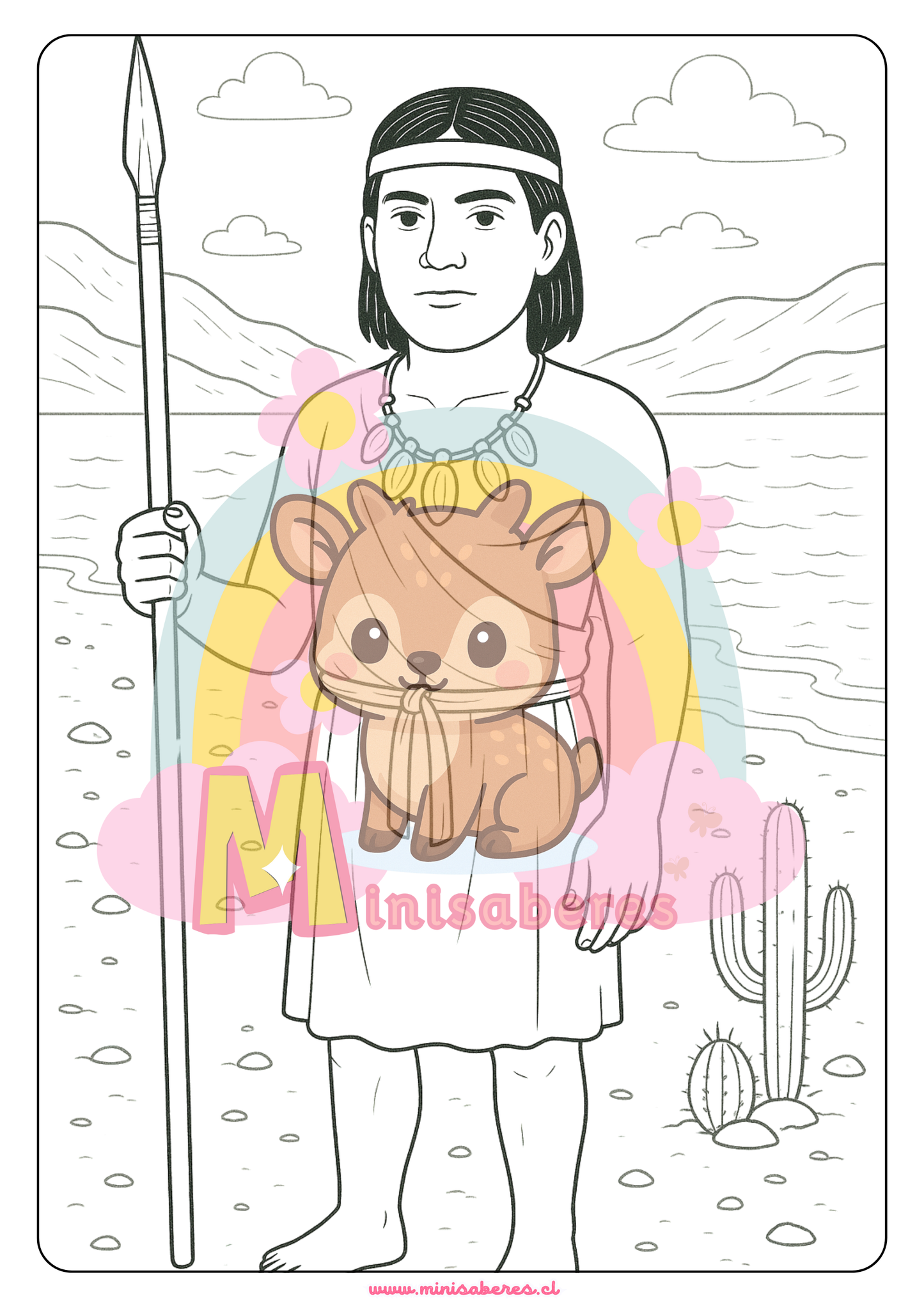 Libro para colorear - Pueblo Chango