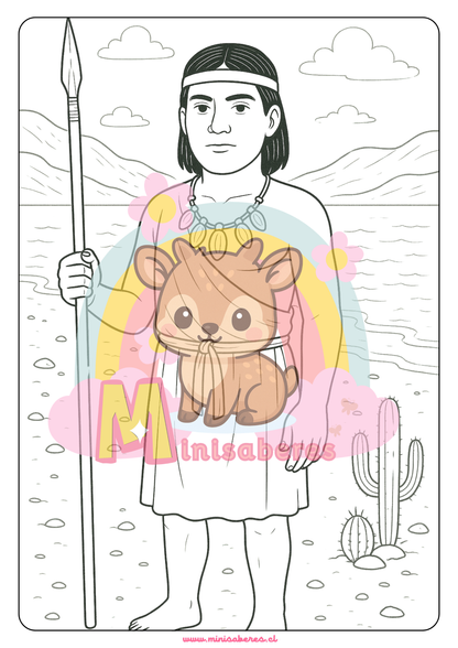 Libro para colorear - Pueblo Chango