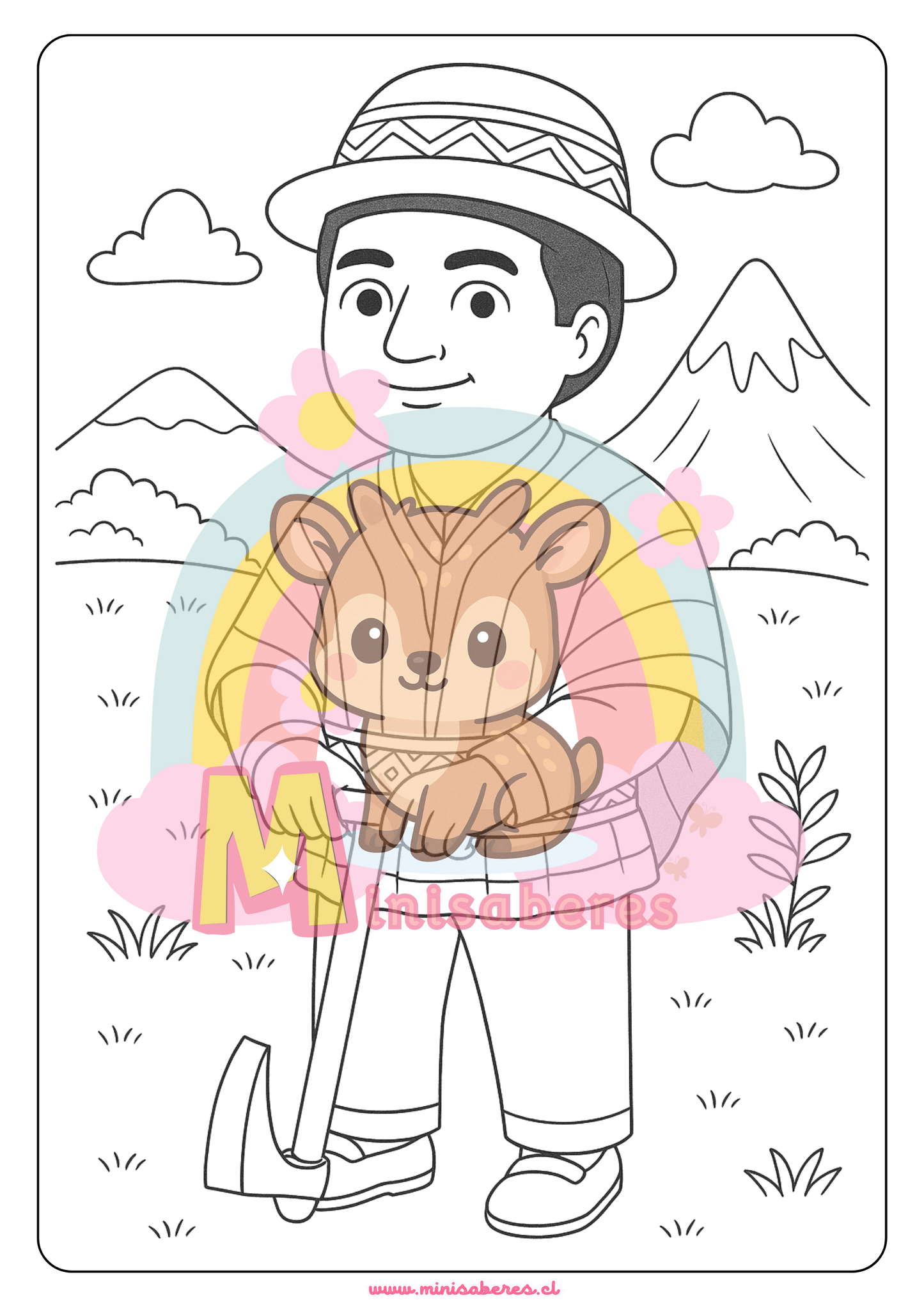 Libro para colorear - Pueblo Quechua