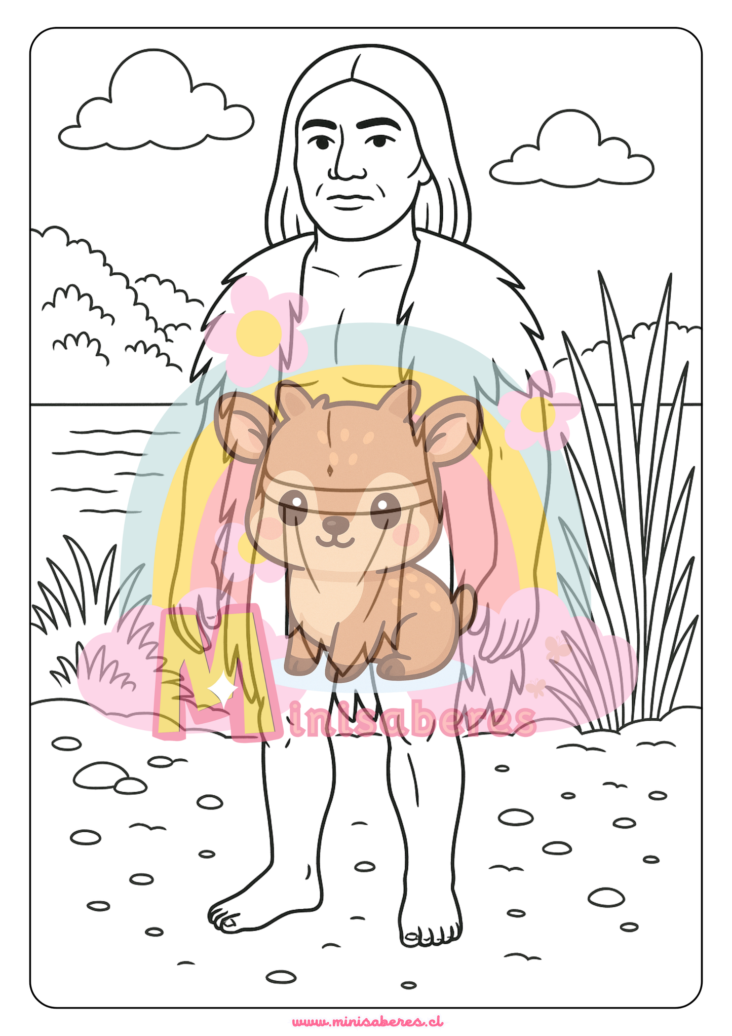 Libro para colorear - Pueblo Yagán