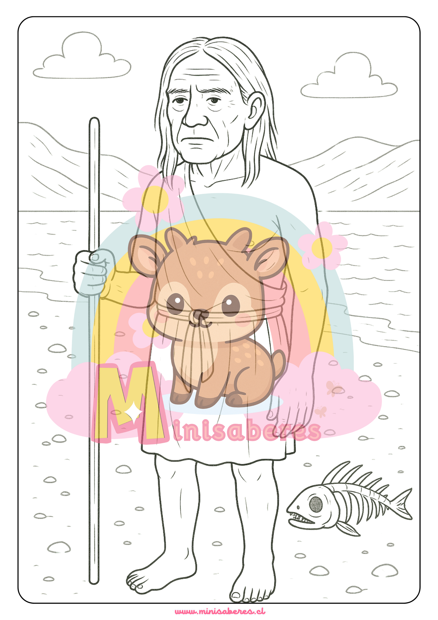 Libro para colorear - Pueblo Chango
