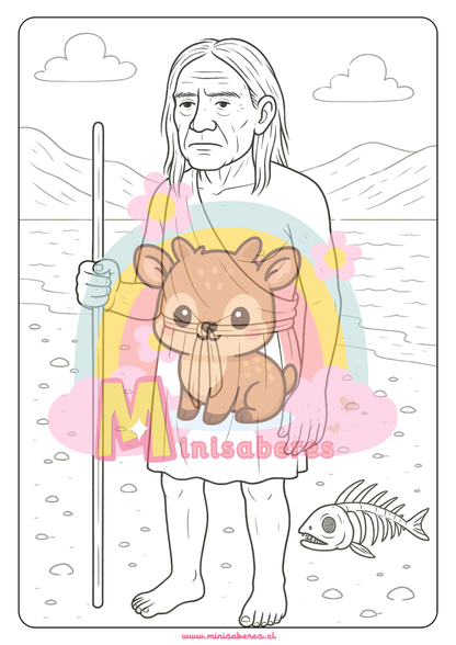 Libro para colorear - Pueblo Chango
