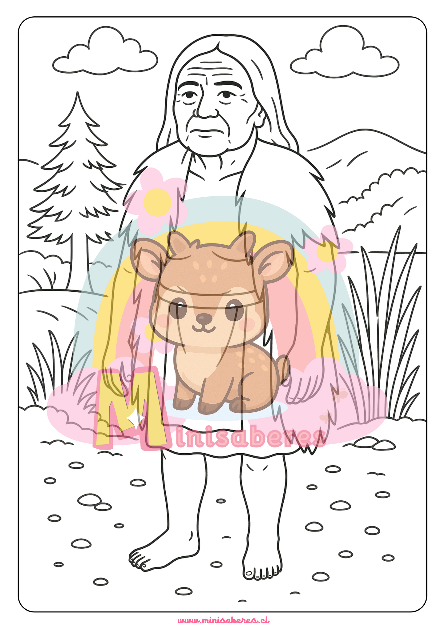 Libro para colorear - Pueblo Yagán