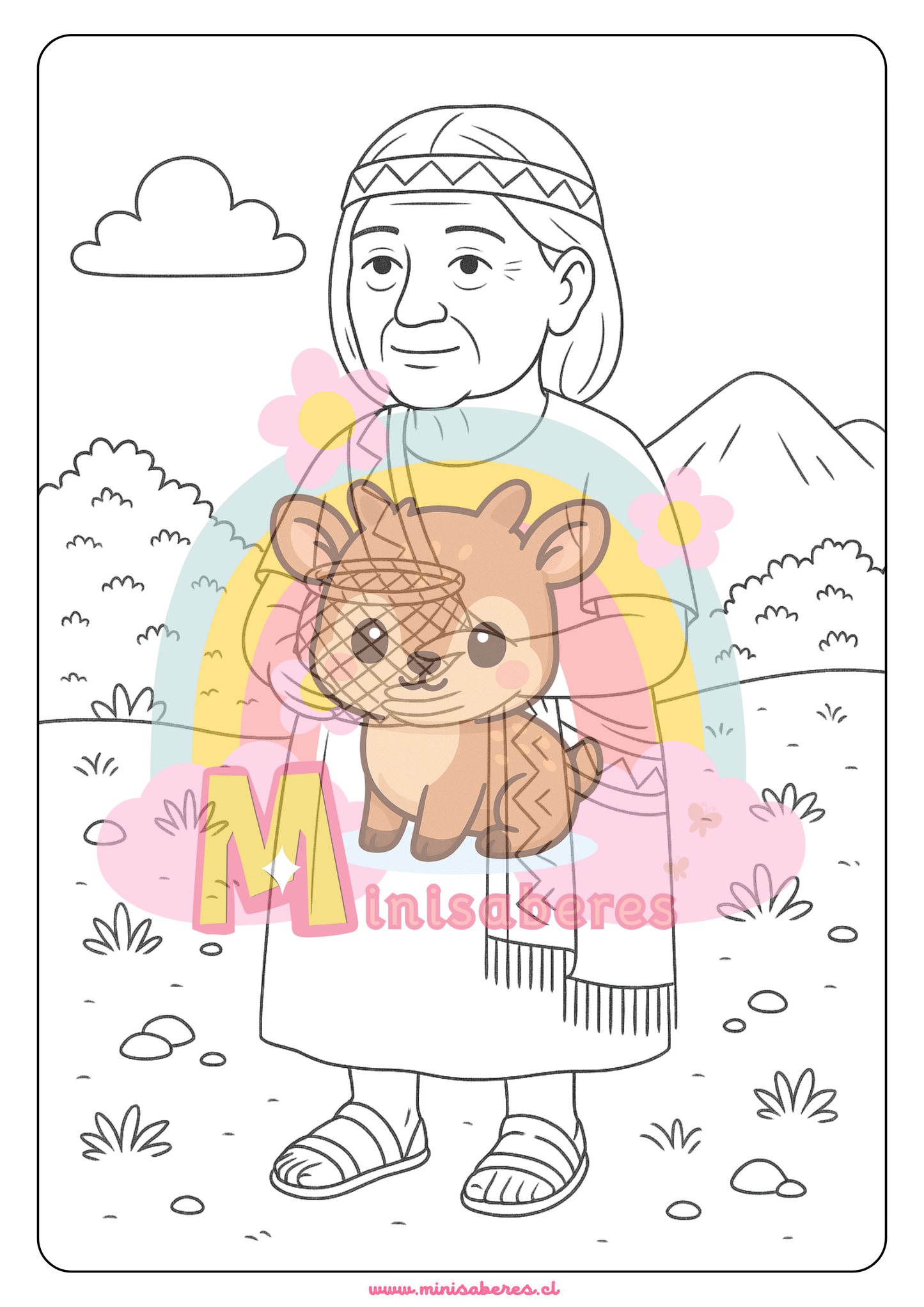 Libro para colorear - Pueblo Diaguita
