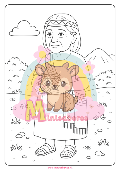Libro para colorear - Pueblo Diaguita