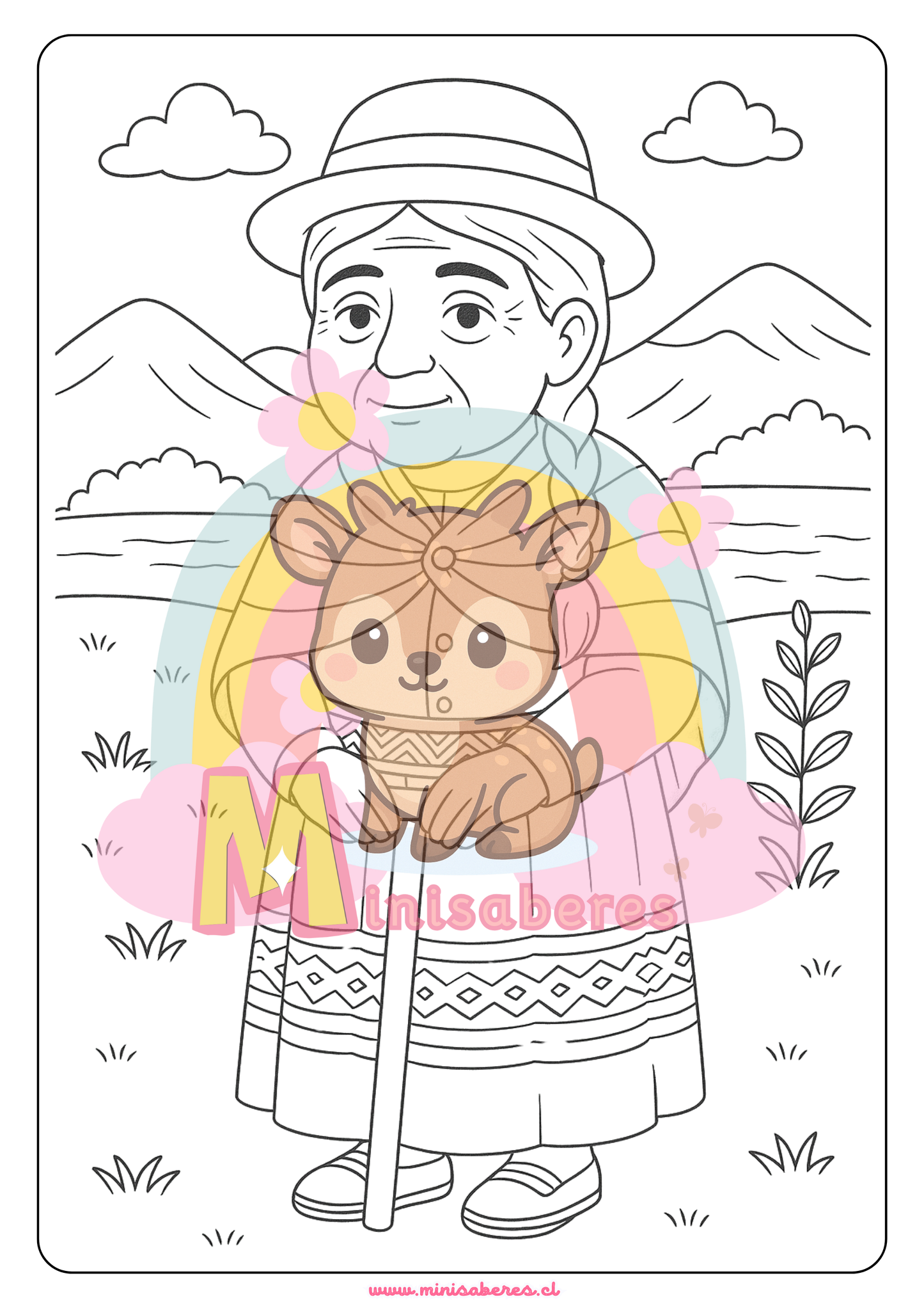 Libro para colorear - Pueblo Quechua