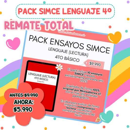 REMATE Ensayos SIMCE - Lenguaje 4° básico