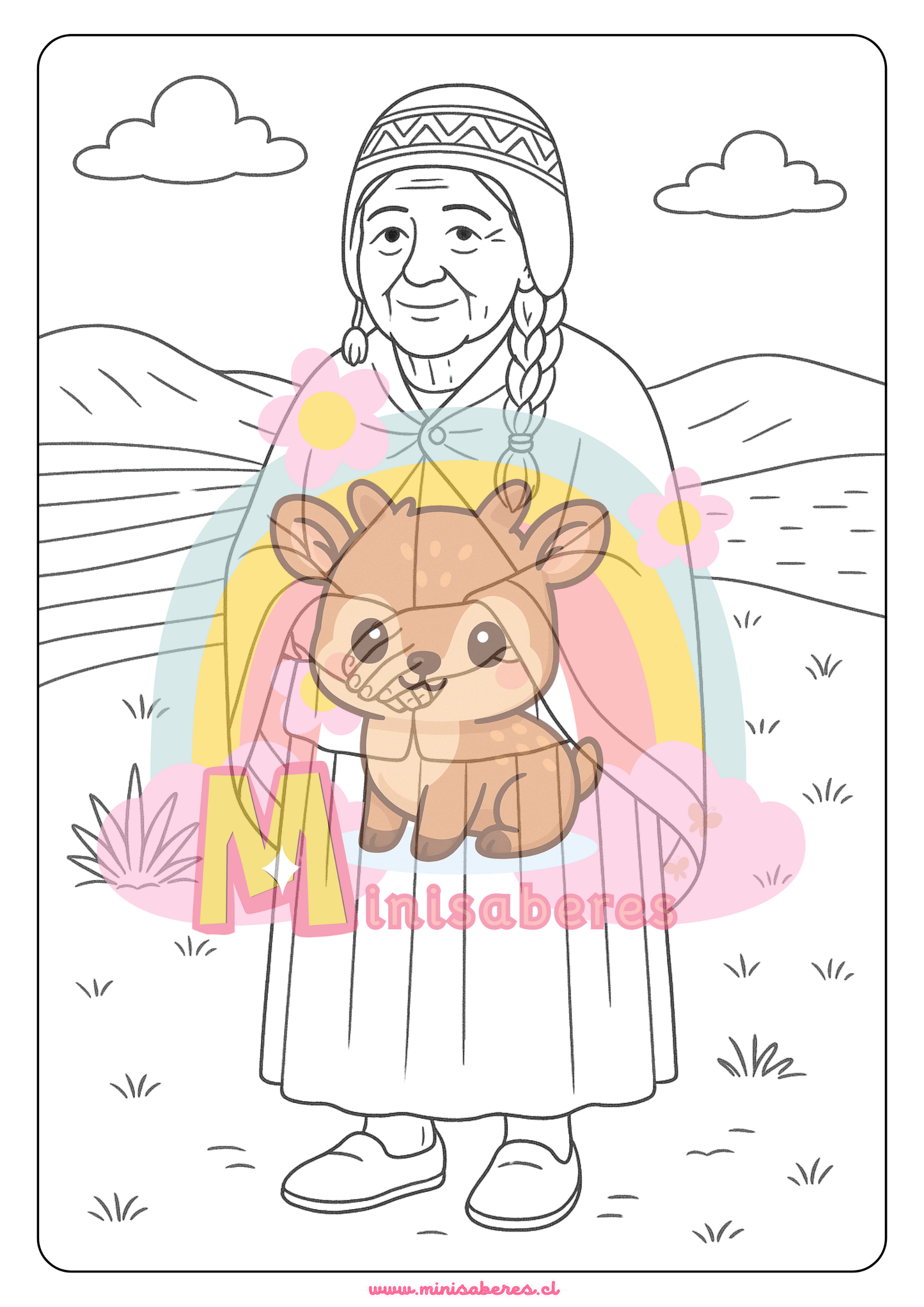 Libro para colorear - Pueblo Aymara