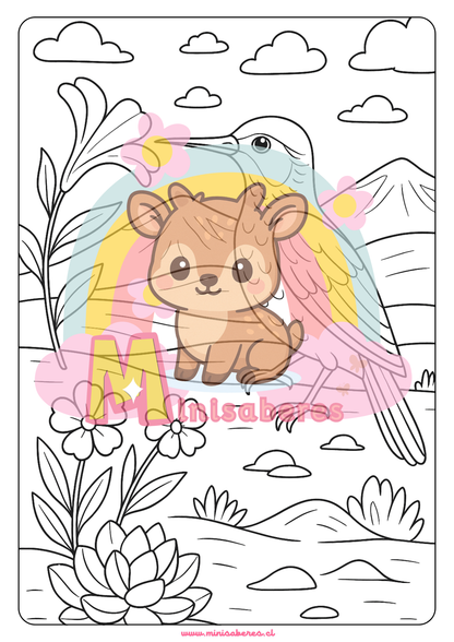Libro para colorear - Animales Nativos (Zona Norte Chico)
