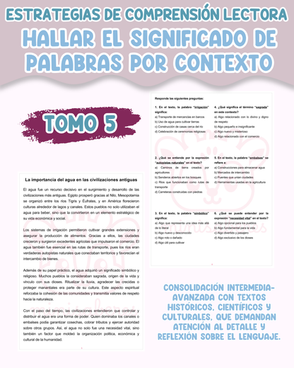 PACK Estrategias de comprensión lectora – Hallar el significado de palabras por contexto