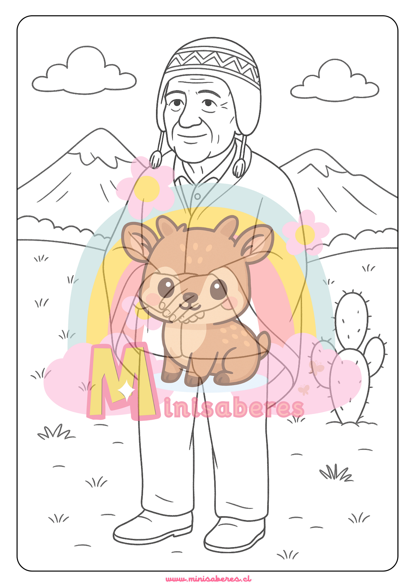 Libro para colorear - Pueblo Aymara