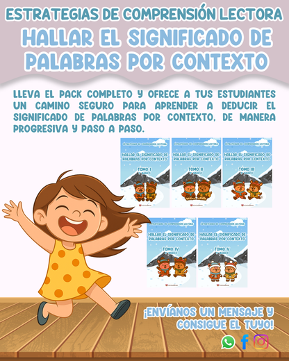 PACK Estrategias de comprensión lectora – Hallar el significado de palabras por contexto