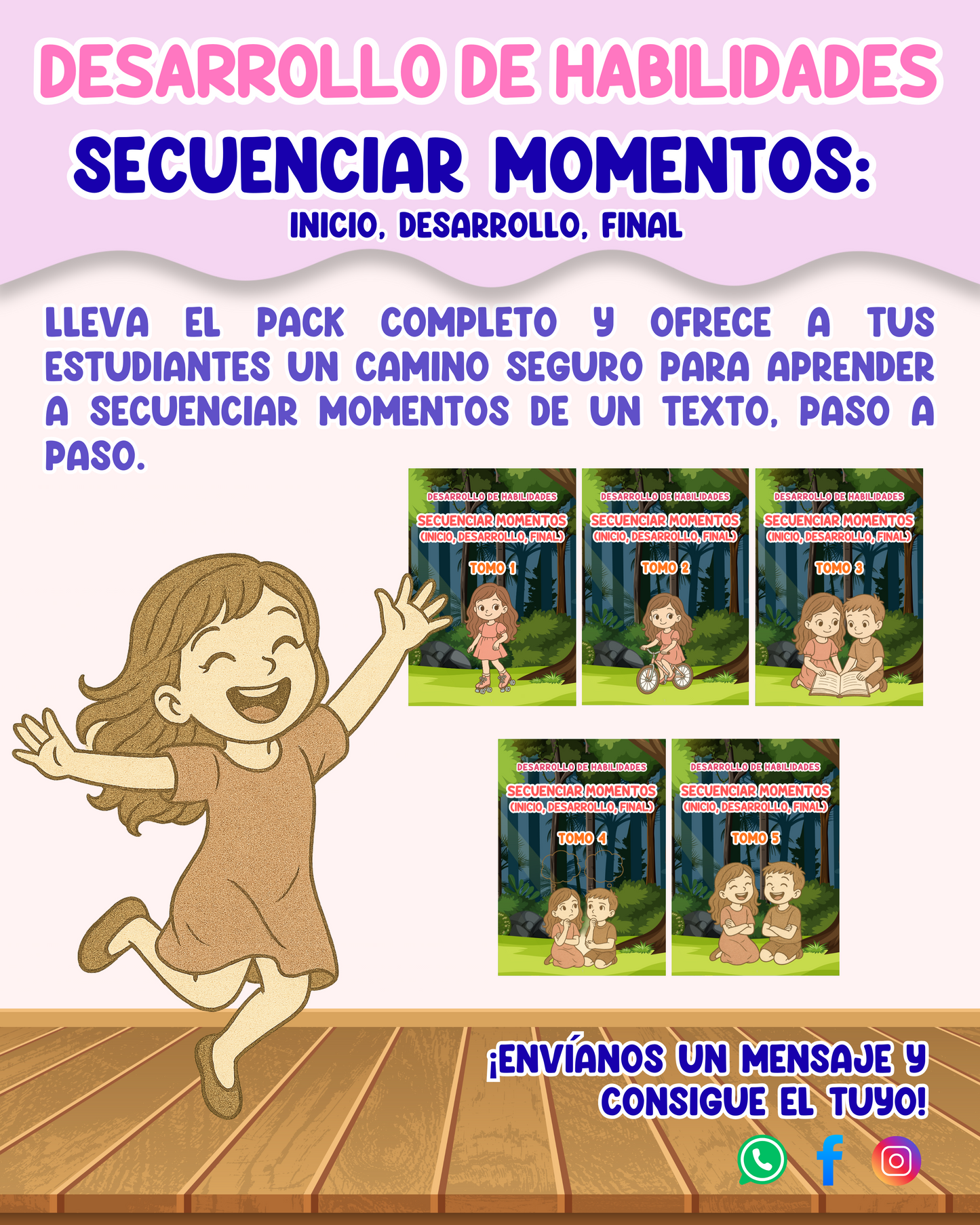 PACK Desarrollo de habilidades – Secuenciar momentos de un texto