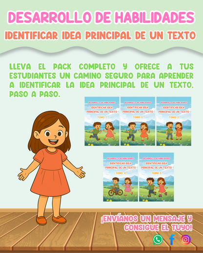 PACK Desarrollo de habilidades – Identificar la idea principal de un texto