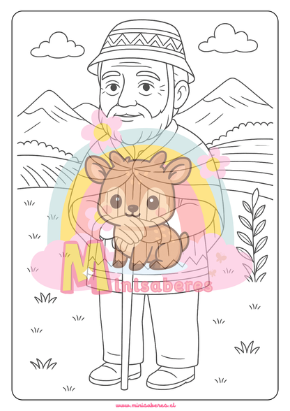 Libro para colorear - Pueblo Quechua