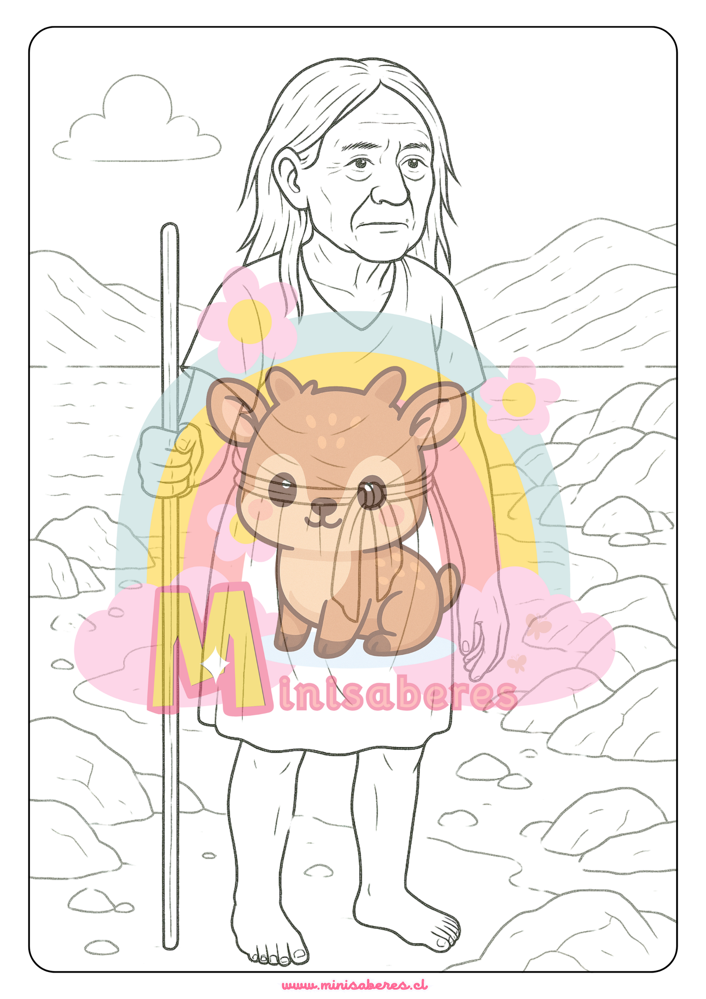 Libro para colorear - Pueblo Chango